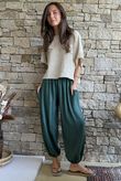 Basso Shirring Balloon Pant Forest